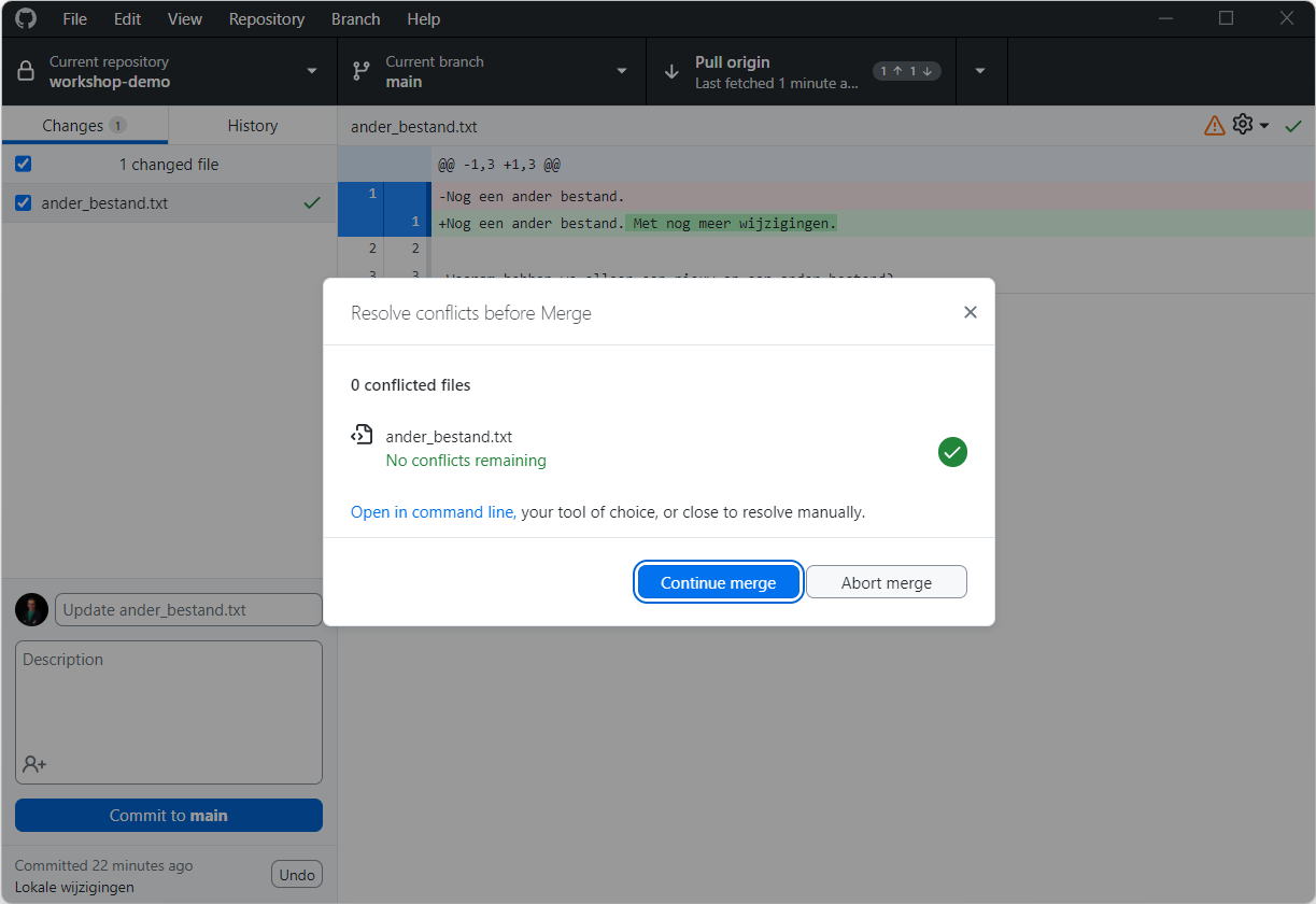 Resolve conflicts before Merge: No conflicts remaining